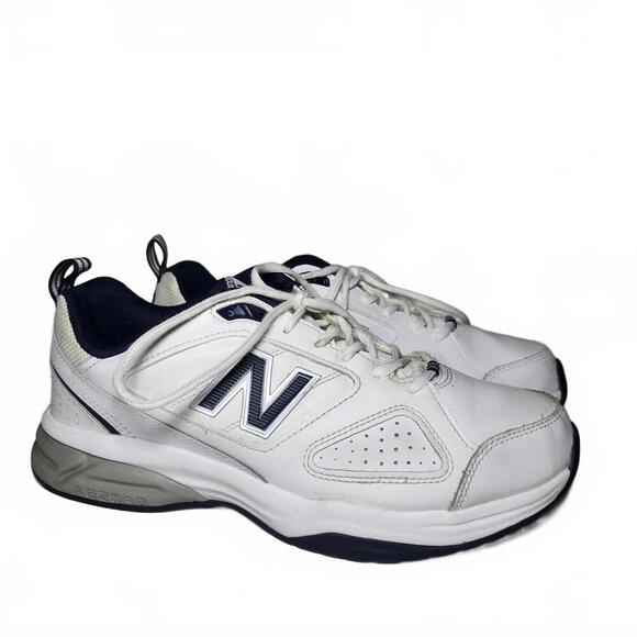 New Balance Men's MX623WN3 White Navy Size 8.5 Sneakers